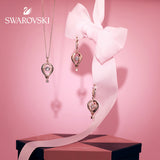 Swarovski Into the Sky White Rose-Gold Tone Plated Drop Pierced Earrings-Seven Season