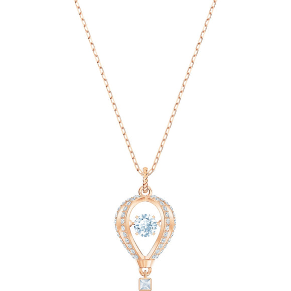 Swarovski Into the Sky White Rose-Gold Tone Plated Pendant Necklace-Seven Season