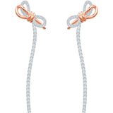 Swarovski Lifelong Bow White Mixed Plating Thread Earrings -Seven Season