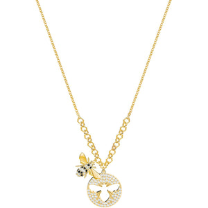 Swarovski Lisabel Bee White Gold Plating Pendant Necklace -Seven Season