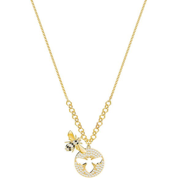 Sea Pearl Inspired Women Gold Plated Pendant With Chain