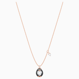 Swarovski Little Penguin Multi-Colored Rose-Gold Tone Plated Pendant Necklace -Seven Season