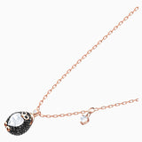 Swarovski Little Penguin Multi-Colored Rose-Gold Tone Plated Pendant Necklace -Seven Season