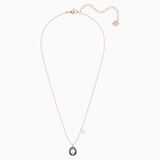 Swarovski Little Penguin Multi-Colored Rose-Gold Tone Plated Pendant Necklace -Seven Season