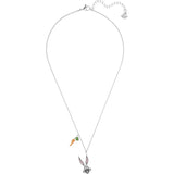 Swarovski Loney Tunes Bugs Bunny Multi-Colored Rhodium Plated Pendant Necklace-Seven Season