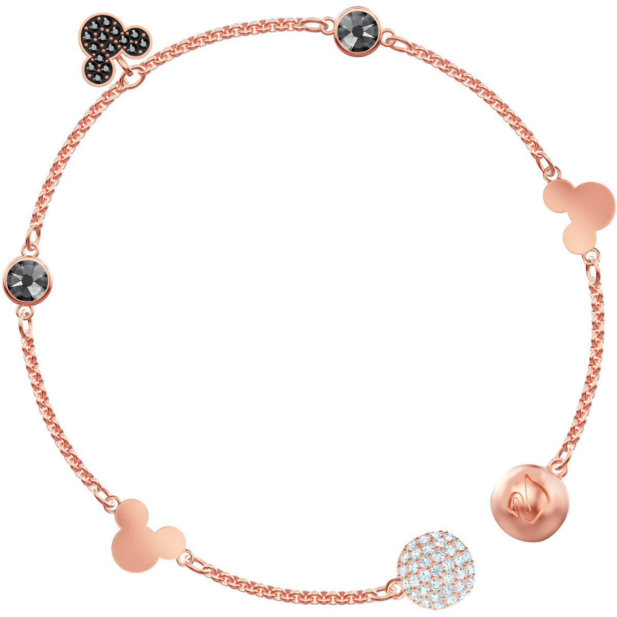 Mickey Strand Multi-Colored Rose Gold Plating Bracelet