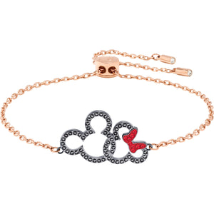 Swarovski Mickey and Minnie Multi-Colored Mixed Metal Finish Bracelet-Seven Season