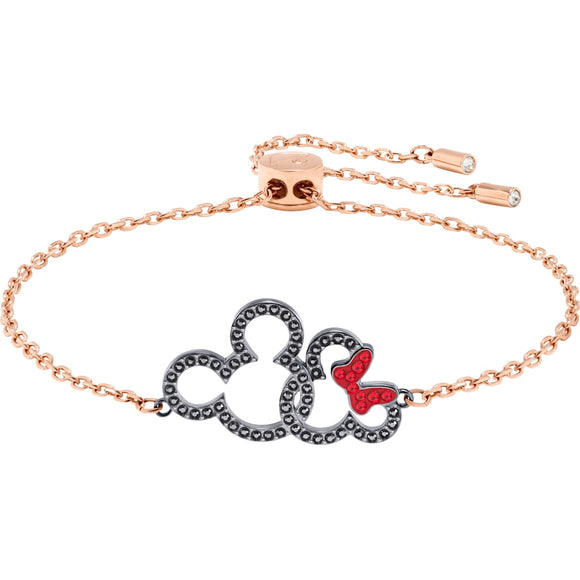 Disney Womens Mickey Mouse Bracelet With Station Pendants 6.5