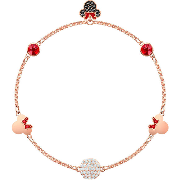 Swarovski Minnie Strand Multi-Colored Rose Gold Plating Bracelet -Seven Season
