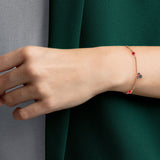 Swarovski Minnie Strand Multi-Colored Rose Gold Plating Bracelet -Seven Season