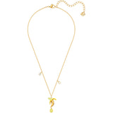 Swarovski No Regrets Banana Multi-Colored Gold Plating Pendant Necklace-Seven Season