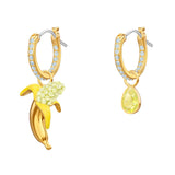 Swarovski No Regrets Banana Multi-Colored Gold Plating Pierced Earrings-Seven Season