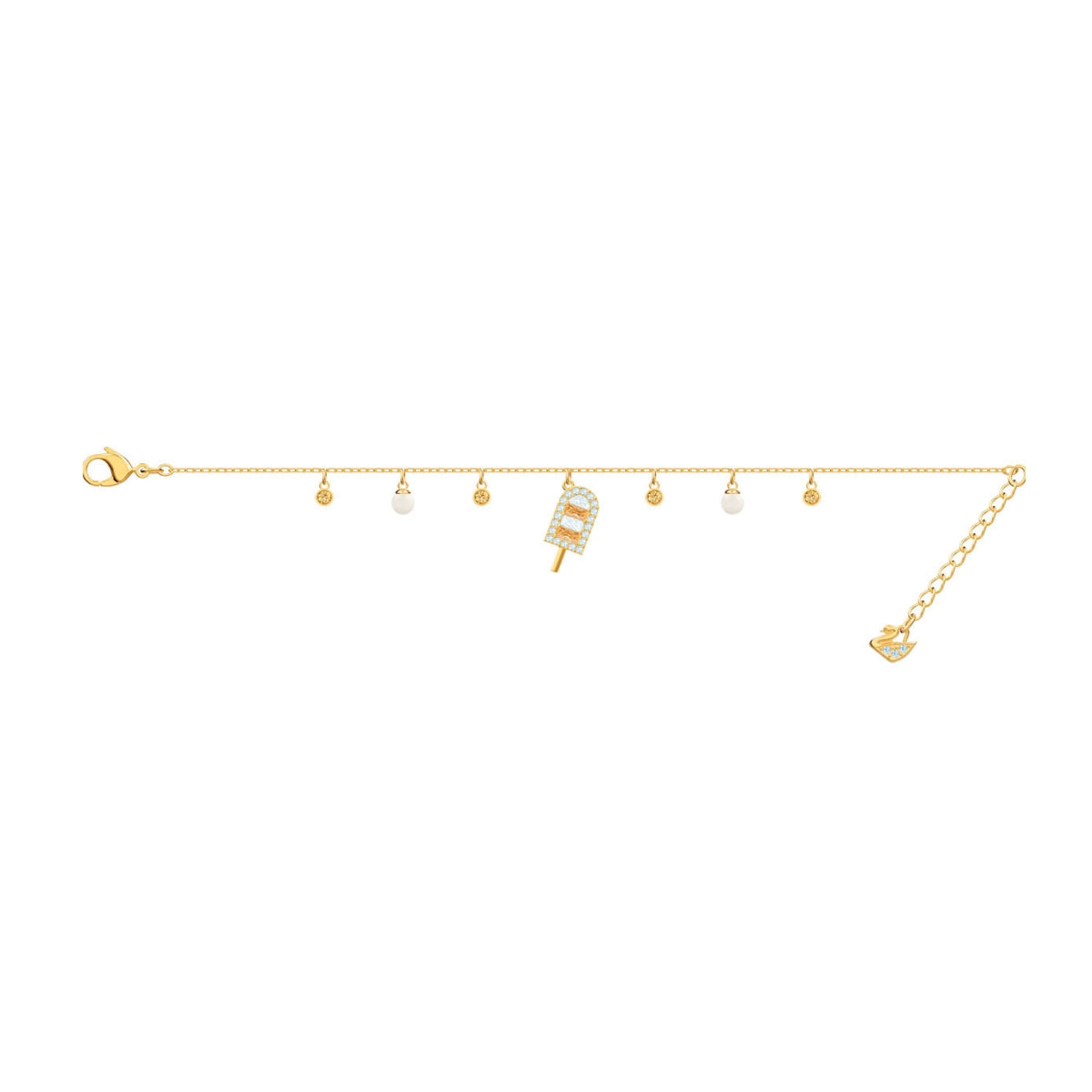No Regrets Ice Cream Cone Multi-Colored Gold Plating Chain