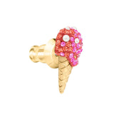 Swarovski No Regrets Ice Cream Multi-Colored Gold Plating Pierced Earrings-Seven Season
