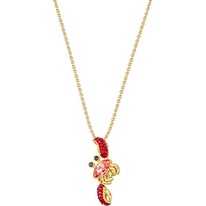 Swarovski Ocean Crab Multi-Colored Gold Plating Pendant Necklace -Seven Season