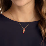 Swarovski Ocean Crab Multi-Colored Gold Plating Pendant Necklace -Seven Season