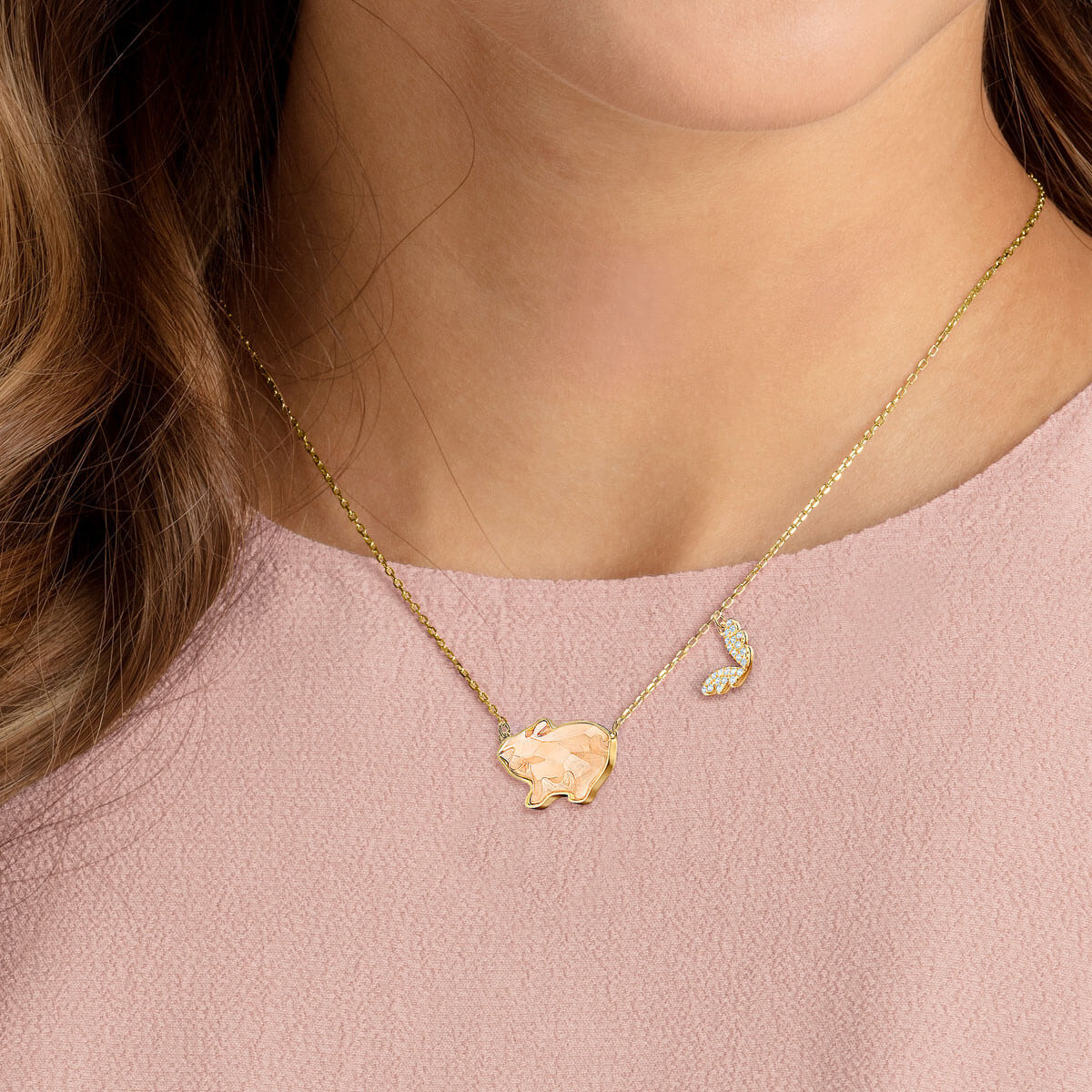 Swarovski pig necklace cheap