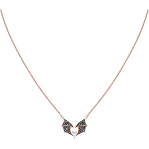 Swarovski Prosperity Multi-Colored Rose-Gold Tone Plated Necklace-Seven Season