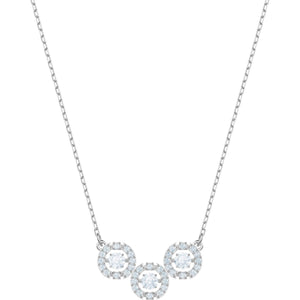 Swarovski Sparkling Dance White Rhodium Plating Trilogy Necklace -Seven Season