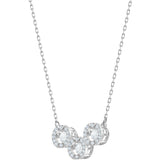 Swarovski Sparkling Dance White Rhodium Plating Trilogy Necklace -Seven Season