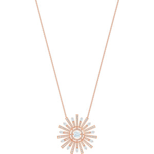 Swarovski Sunshine Large White Rose Gold Plating Pendant Necklace -Seven Season