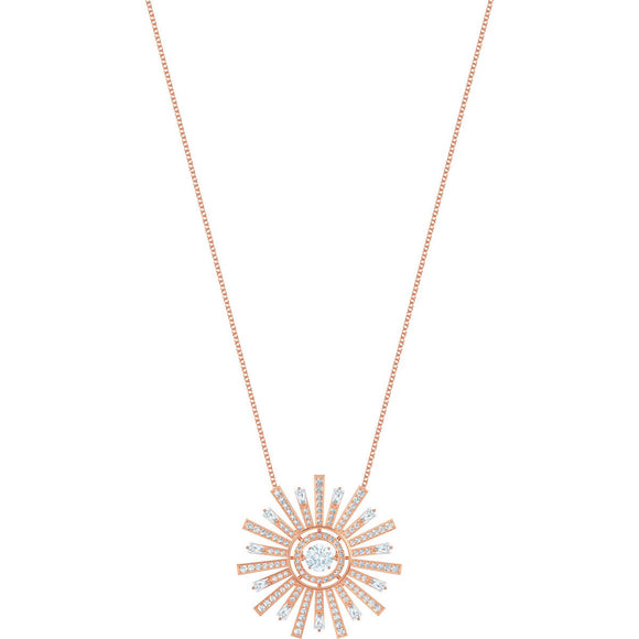 Swarovski Sunshine Large White Rose Gold Plating Pendant Necklace -Seven Season