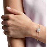 Swarovski Sunshine Medium White Rose Gold Plating Bracelet-Seven Season