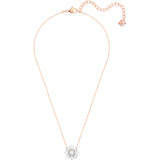 Swarovski Sunshine Medium White Rose Gold Plating Pendant Necklace-Seven Season