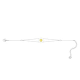 Swarovski Sunshine Medium Yellow Rhodium Plating Bracelet-Seven Season