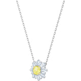 Swarovski Sunshine Medium Yellow Rhodium Plating Pendant Necklace-Seven Season