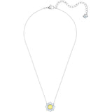 Swarovski Sunshine Medium Yellow Rhodium Plating Pendant Necklace-Seven Season