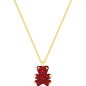 Swarovski Teddy 3D Red Gold Plating Pendant Necklace -Seven Season