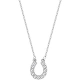 Swarovski Towards Horseshoe White Rhodium Plating Pendant Necklace-Seven Season