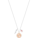 Swarovski Zodiac Sagittarius Pink Rhodium Plated Pendant Necklace-Seven Season