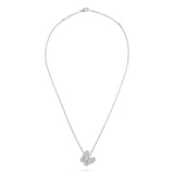 Van Cleef & Arpels Diamond Accent Butterfly Pendant Necklace-Seven Season