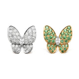 Van Cleef & Arpels Enhanced Two Butterfly Stud Earrings-Seven Season