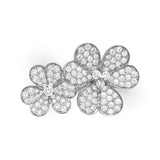 Van Cleef & Arpels Frivole Clover Between the Finger White Gold-Plated Ring-Seven Season