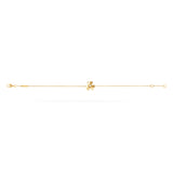 Van Cleef & Arpels Frivole Clover Yellow Gold-Plated Mirror-Polished Chain Bracelet-Seven Season