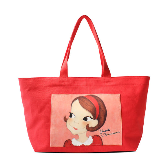 Youk Shim Won Cute Ria Medium Red Tote Bag-Seven Season