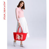 Youk Shim Won Cute Ria Medium Red Tote Bag-Seven Season