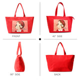 Youk Shim Won Cute Ria Medium Red Tote Bag-Seven Season