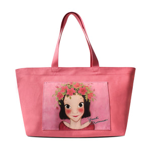 Youk Shim Won Gia Medium Pink Tote Bag-Seven Season