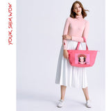 Youk Shim Won Gia Medium Pink Tote Bag-Seven Season