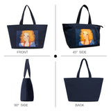 Youk Shim Won Sannah Medium Navy Blue Tote Bag-Seven Season