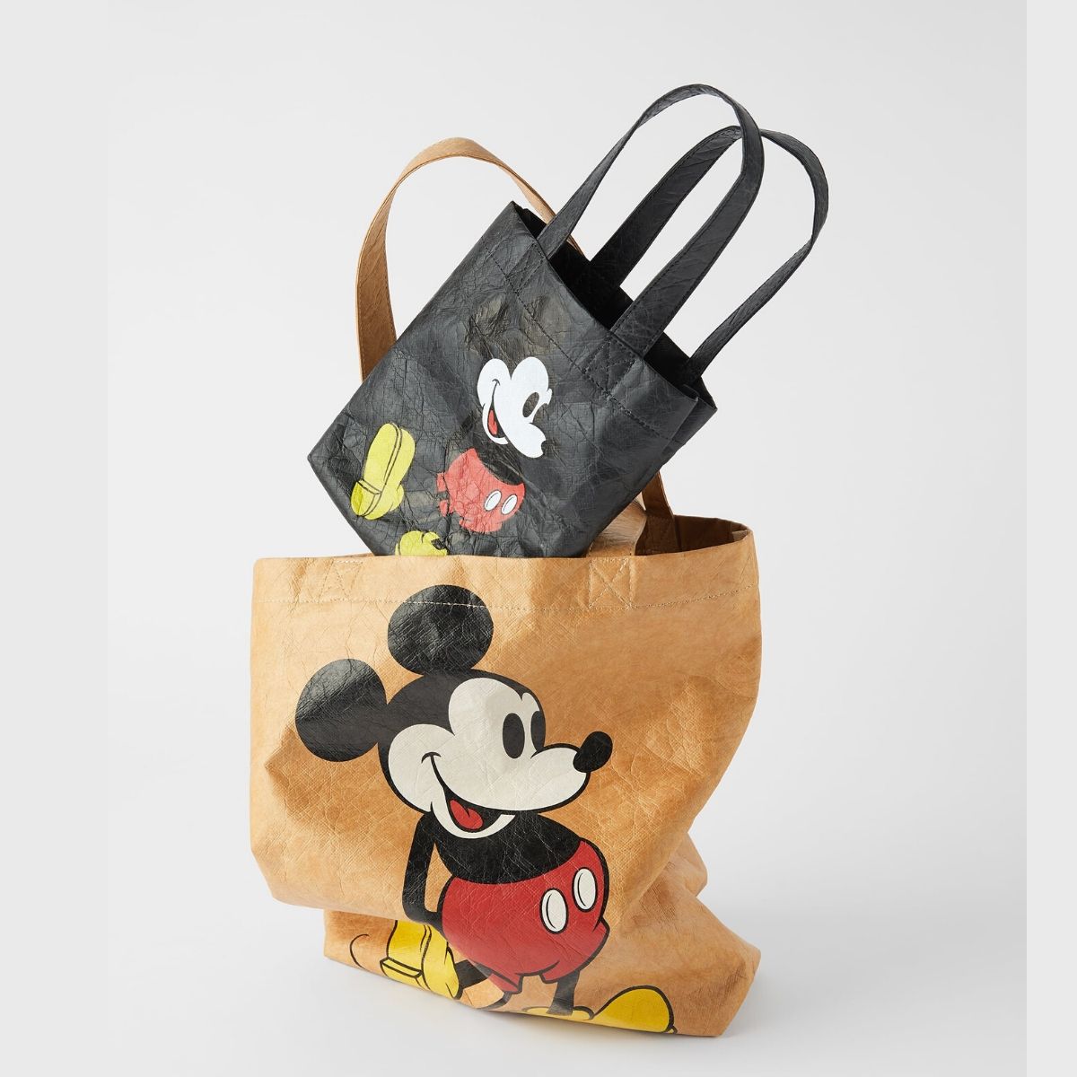 Zara mickey mouse tote bag cheap