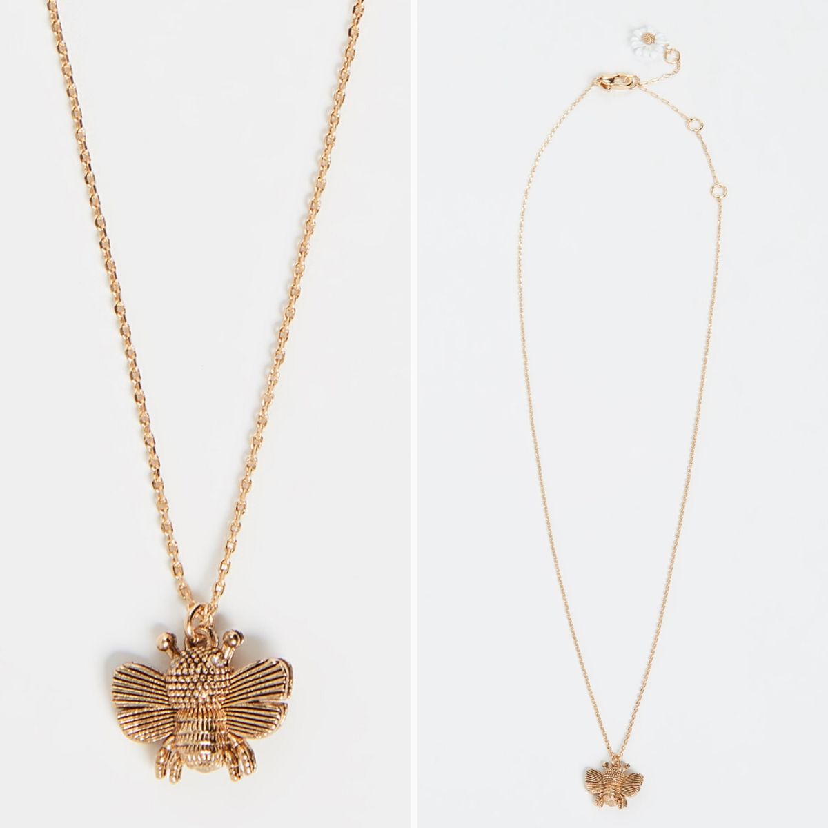 【TATIANA】Flower Bee Square Pendant Necklace★送料無料 All Abuzz Bee Mini Pendant Necklace - Seven Season