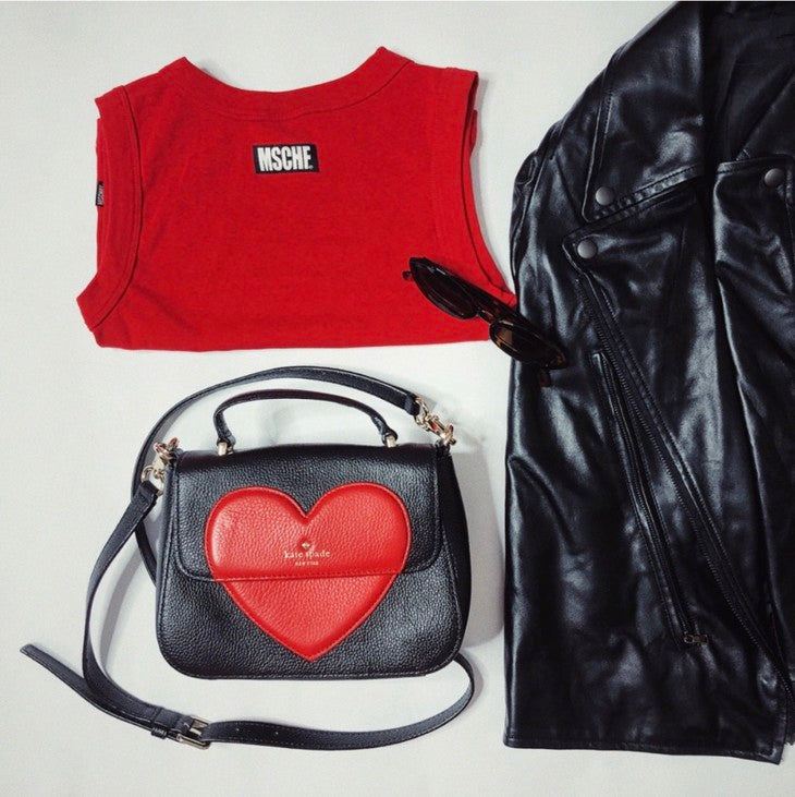Be Mine Alexya Heart Satchel Bag Seven Season