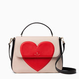 kate spade new york Be Mine Alexya Heart White Satchel Bag-Seven Season