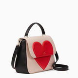 kate spade new york Be Mine Alexya Heart White Satchel Bag-Seven Season