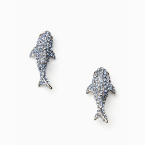 kate spade new york California Dreaming Pave Shark Stud Earrings-Seven Season